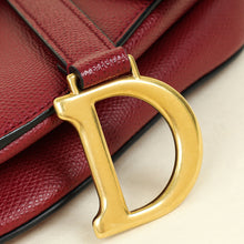 Christian Dior Burgundy Saddle Mini Dior Bag With Wide Strap