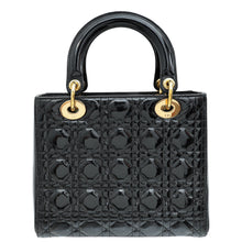 Christian Dior Black Lady Dior Medium Bag