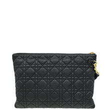 Christian Dior Black Cannage Caro Daily Large Pouch
