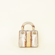 Christian Dior Bicolor Python Mini Lady Dior Bag