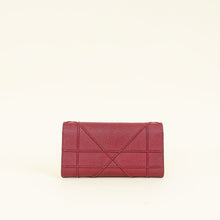Christian Dior Burgundy Diorama Wallet On Chain