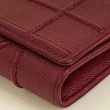 Christian Dior Burgundy Diorama Wallet On Chain
