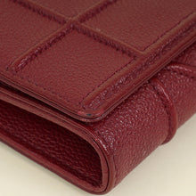 Christian Dior Burgundy Diorama Wallet On Chain