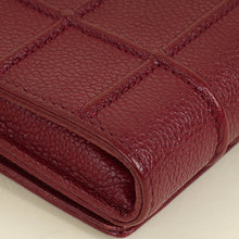 Christian Dior Burgundy Diorama Wallet On Chain