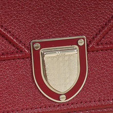 Christian Dior Burgundy Diorama Wallet On Chain