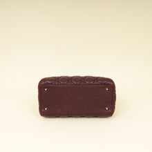 Christian Dior Burgundy Lady Dior Medium Bag