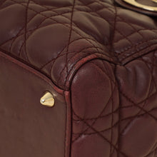 Christian Dior Burgundy Lady Dior Medium Bag