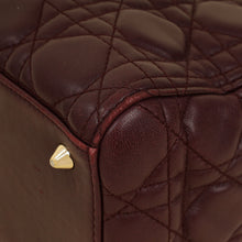 Christian Dior Burgundy Lady Dior Medium Bag