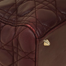 Christian Dior Burgundy Lady Dior Medium Bag
