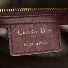 Christian Dior Burgundy Lady Dior Medium Bag