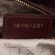 Christian Dior Burgundy Lady Dior Medium Bag
