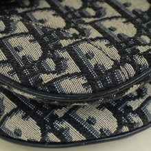 Christian Dior Navy Blue Oblique Saddle Mini Bag W/Extra Bag Strap