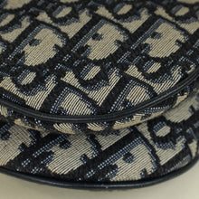 Christian Dior Navy Blue Oblique Saddle Mini Bag W/Extra Bag Strap