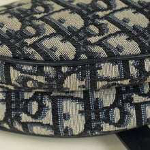 Christian Dior Navy Blue Oblique Saddle Mini Bag W/Extra Bag Strap