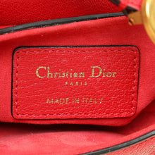 Christian Dior Red Micro Saddle Bag