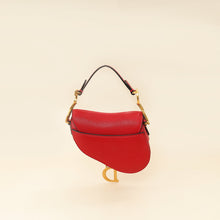 Christian Dior Red Micro Saddle Bag