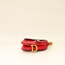 Christian Dior Red Micro Saddle Bag