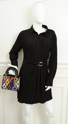 Christian Dior Multicolor Lady Dior Mini Embroidered Bag