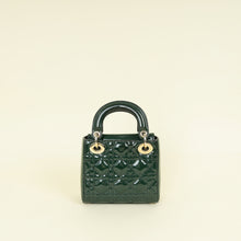 Christian Dior Green Mini Lady Dior Chain Bag