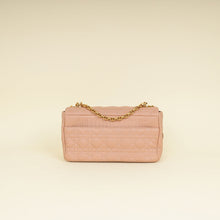 Christian Dior Rose De Vents Caro Cannage Medium Flap Bag