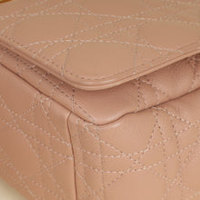 Christian Dior Rose De Vents Caro Cannage Medium Flap Bag