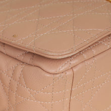 Christian Dior Rose De Vents Caro Cannage Medium Flap Bag