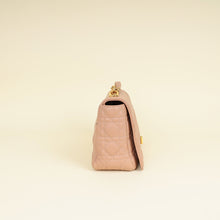 Christian Dior Rose De Vents Caro Cannage Medium Flap Bag