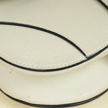 Christian Dior White Mini Saddle Bag