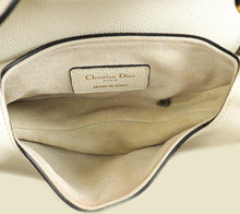 Christian Dior White Mini Saddle Bag