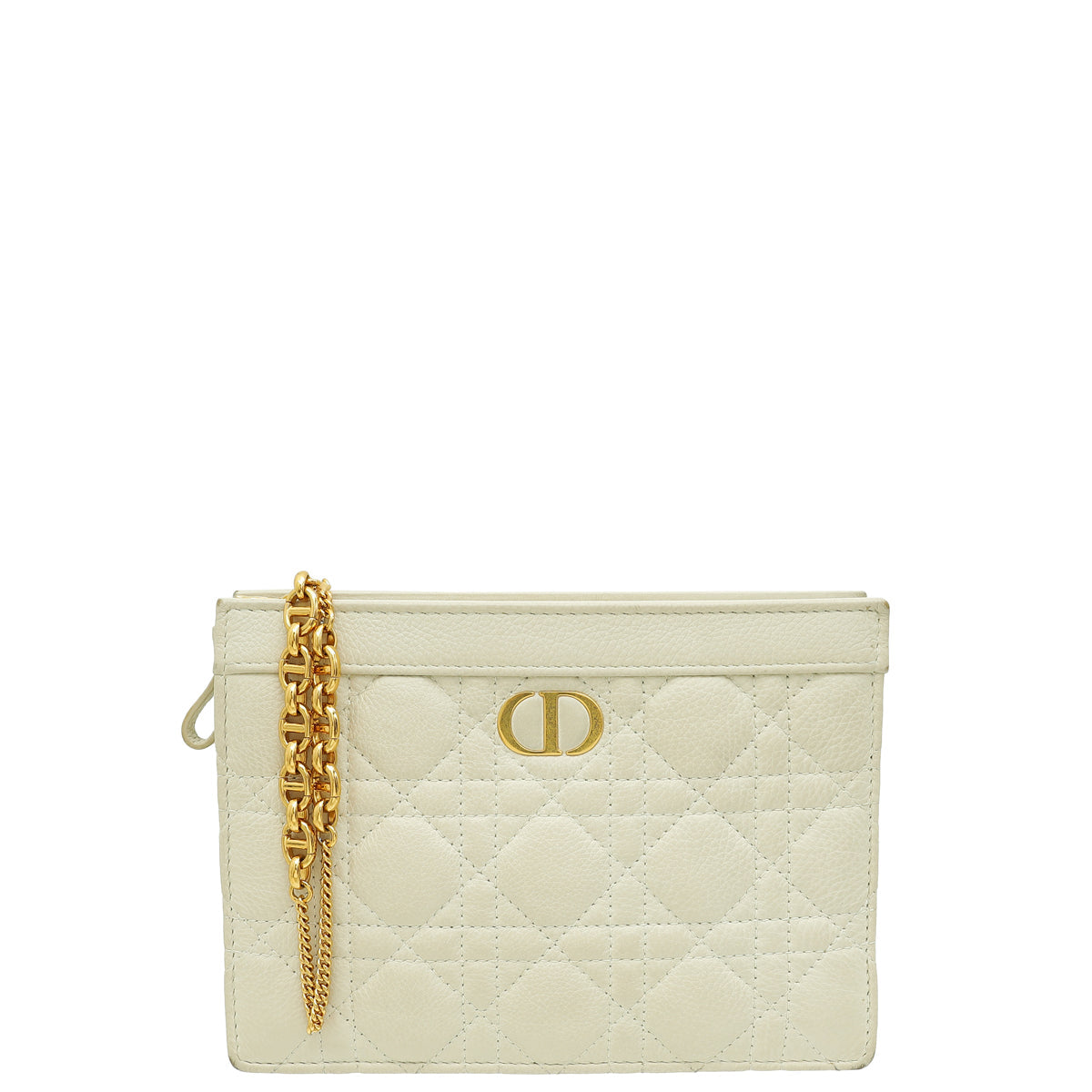 Christian Dior White Caro Every Dior Pouch