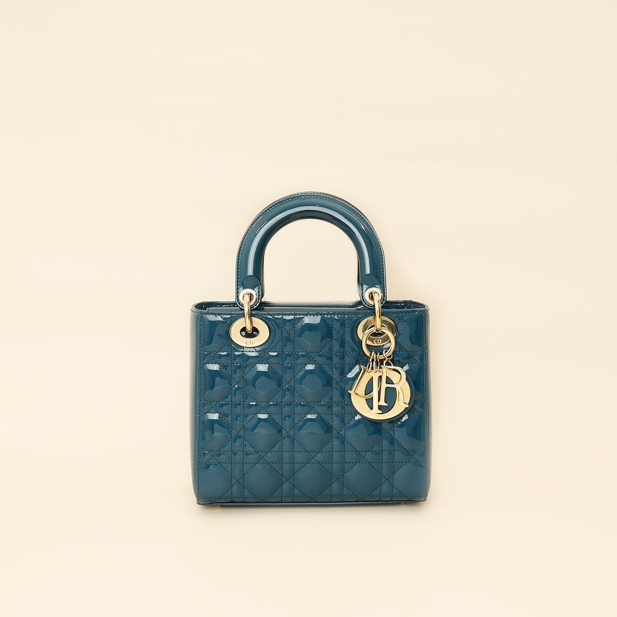 Christian Dior Petrol Blue Lady Dior Small Bag