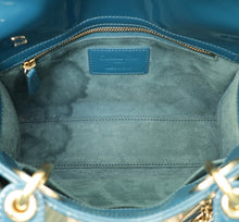 Christian Dior Petrol Blue Lady Dior Small Bag