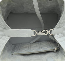 Christian Dior Stone Grey Macrocannage Toujours Medium Bag