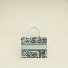 Christian Dior Bicolor Toile De Jouy Sauvage Book Tote Medium Bag