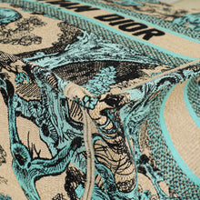 Christian Dior Bicolor Toile De Jouy Sauvage Book Tote Medium Bag