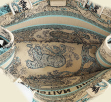 Christian Dior Bicolor Toile De Jouy Sauvage Book Tote Medium Bag