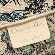 Christian Dior Bicolor Toile De Jouy Sauvage Book Tote Medium Bag