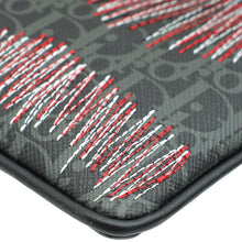 Christian Dior Dark Grey Oblique Zip Pouch