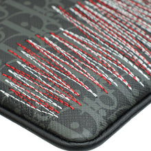 Christian Dior Dark Grey Oblique Zip Pouch