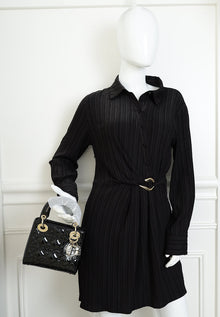 Christian Dior Black Lady Dior Mini Chain Bag