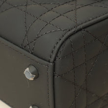 Christian Dior So Black Ultramatte Lady Dior Mini Chain Bag W/ Twilly