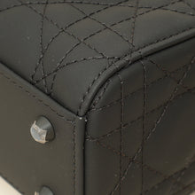 Christian Dior So Black Ultramatte Lady Dior Mini Chain Bag W/ Twilly
