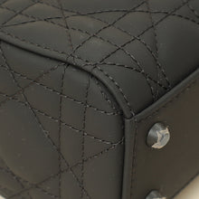 Christian Dior So Black Ultramatte Lady Dior Mini Chain Bag W/ Twilly