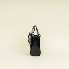 Christian Dior Black Lady Dior Mini Chain Bag W/ Twilly