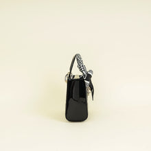 Christian Dior Black Lady Dior Mini Chain Bag W/ Twilly