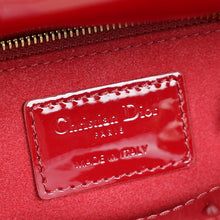 Christian Dior Red Lady Dior Mini Chain Bag w/ Twilly