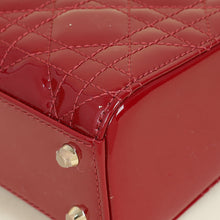 Christian Dior Red Lady Dior Mini Chain Bag w/ Twilly
