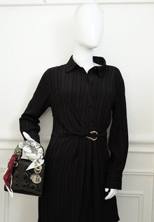 Christian Dior Black Lady Dior Mini Chain Bag w/ Twilly