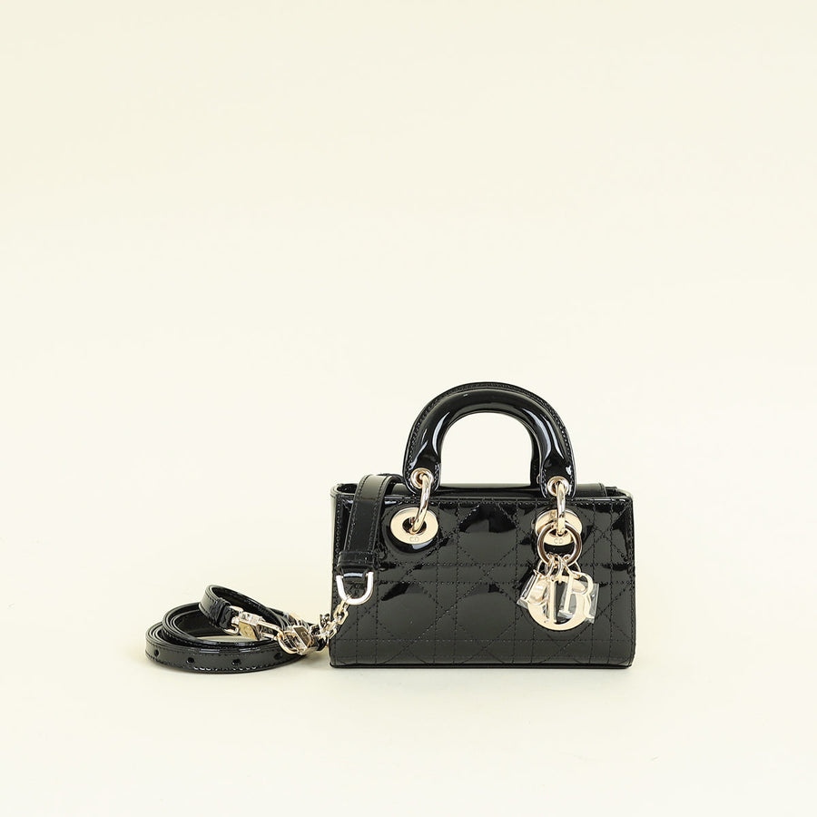Christian Dior Black Lady D-Joy Micro Bag