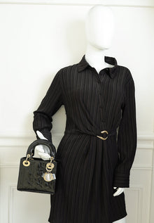 Christian Dior Black Chain Mini Lady Dior Bag